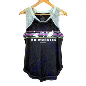 Disney Lion King T-Shirt Women's Large Burn Out Graphic Awake Black No Worries